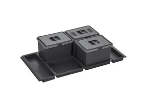 4251540176687 - Abfallsammler Metropolis 12+12+12L Abfallsystem für Schubladenauszug Korpus 100 cm - Color