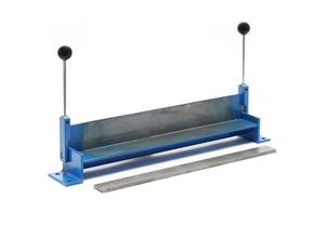 4251548109236 - Xpotool - Wiltec Blechbiegemaschine 460 mm (18) Blechlänge max 90° Biegewinkel Abkantbank zum Blech Abkanten aus Gusseisen in Blau und Grau