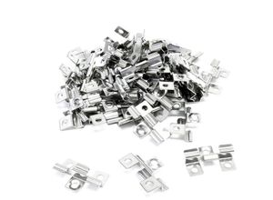 4251548127032 - Wiltec 50x Edelstahl Clips 7mm Terrassendielen Montage für 7mm Seitennut Befestigungsklammer aus Edelstahl