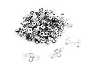 4251548127049 - Wiltec 50x Edelstahl Clips 8mm Terrassendielen Montage für 8mm Seitennut Befestigungsklammer aus Edelstahl