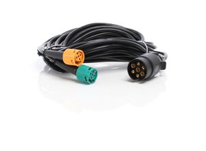 4251548138144 - 7 Pin Anhänger 5m Kabel 7-poliges Anhängerkabel für Rückleuchten bei Anhänger u Wohnwagen - schwarz - Xpotool