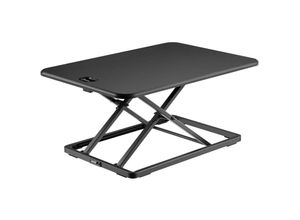 4251548164495 - Schreibtischaufsatz 67x47cm höhenverstellbarer Steh-Sitz Schreibtisch für Laptop und Monitor - Wiltec