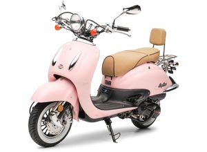 4251555738368 - Motorroller Retro EasyCruiser Eco Rosa 50ccm 45 kmh Moped Scooter