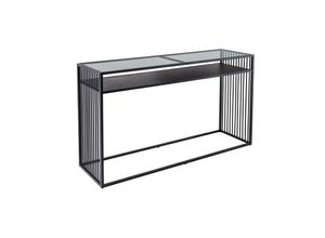 4251561905211 - riess-ambiente Konsolentisch ARCHITECTURE - 120cm schwarz Marmor Rauchglas