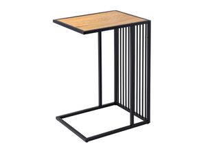 4251561905266 - riess-ambiente Beistelltisch ARCHITECTURE - 65cm natur schwarz Wildeiche Holz