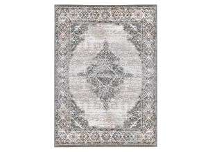 4251561910444 - riess-ambiente Teppich CASABLANCA - 235x160cm beige creme Used-Look orientalisches Design Kurzflor