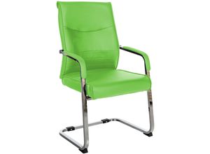 4251563402794 - Freischwinger Besucherstuhl Hobart I Stoff- oder Kunstlederbezug Chromgestell und Gepolsterte Armlehnen I Ergonomischer Schwingstuhl 4251563402794 - Freischwinger Besucherstuhl Hobart I Stoff- oder Kunstlederbezug Chromgestell und Gepolsterte Armlehnen I Ergonomischer Schwingstuhl
