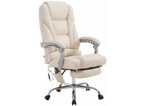 4251563437505 - - Bürostuhl Pacific mit Massagefunktion Kunstleder creme