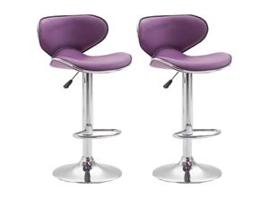 4251563465768 - - 2er Set Barhocker Las Vegas Kunstleder lila chrom 4251563465768 - - 2er Set Barhocker Las Vegas Kunstleder lila chrom