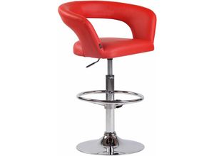 4251563469698 - - Barhocker Jaen rot Kunstleder