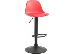 4251563471141 - - Barhocker Kiel Kunststoff schwarz rot