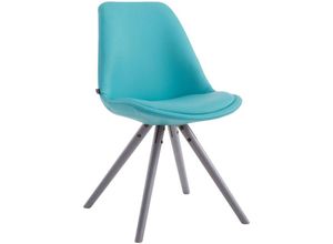 4251563487081 - - Besucherstuhl Laval Rund grau blau