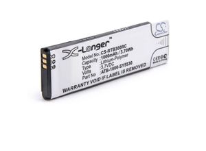 4251574601476 - Li-Polymer Akku 1000mAh (37V) kompatibel mit Fernbedienung Remote Control Ersatz für rti ATB-1800-SY5530 - Vhbw