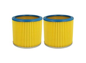 4251574606013 - Vhbw - 2x Rundfilter Lamellenfilter Filter kompatibel mit Staubsauger Saugroboter Mehrzwecksauger Aqua Vac fif Herkules liv Matrix obi Simpa