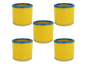 4251574607201 - Vhbw - 5x Rundfilter   Lamellenfilter kompatibel mit Staubsauger Saugroboter Mehrzwecksauger Rowenta Bully ru 01 ru 02 ru 04 ru 05 ru 100 ru