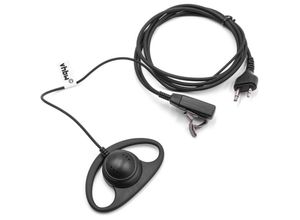 4251574656513 - Vhbw - Headset kompatibel mit Midland GXT310 GXT300 GXT400 GXT325 GXT255 GXT225 GXT444 GXT500 GXT250 GXT450 Funkgerät - schwarz