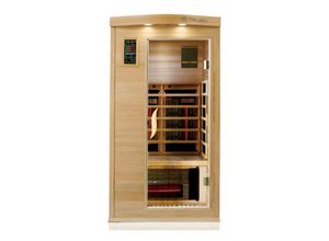 4251575102491 - Infrarotkabine Infrarotsauna pierson pro 100cm x 100cm Hemlock Zeder inkl duo Strahler Vollspektrumstrahler Bodenstrahler - Dewello