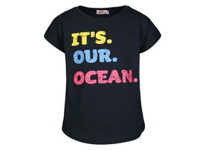 4251575471023 - - T-Shirt OUR OCEAN in dunkelblau Gr110