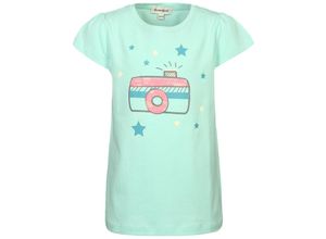 4251575484795 - tausendkind collection - T-Shirt CAMERA mit Pailletten in mint solid Gr104 110