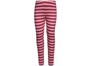 4251575493629 - tausendkind collection - Leggings LYNFORD gestreift in dunkelrot rosa Gr92 98