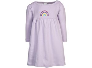 4251575497559 - tausendkind essentials - Langarmkleid REGENBOGEN in flieder Gr74