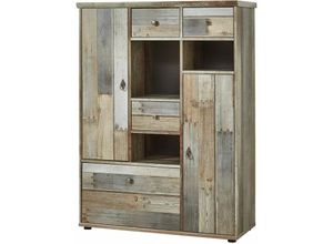 4251581511744 - Highboard Vintage Driftwood Braun BRANSON-36 b h t ca 99 133 39 cm - braun