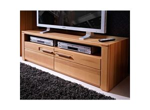 4251581513465 - Lomadox - tv Lowboard Fernsehtisch DAWSON-36 mit massiven Kernbuche Fronten b h t ca 130 40 45 cm