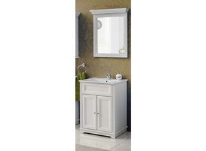 4251581518057 - Lomadox - Waschplatz Set 2tlg inkl 60 cm Keramik Waschbecken CELAYA-56 Andersen Pine b x h x t ca 60 x 200 x 45cm - weiß 4251581518057 - Lomadox - Waschplatz Set 2tlg inkl 60 cm Keramik Waschbecken CELAYA-56 Andersen Pine b x h x t ca 60 x 200 x 45cm - weiß