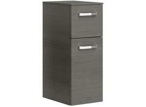 4251581534989 - Lomadox - Badezimmer Unterschrank hängend FES-4010-66 im Dekor Graphit Struktur quer Nb - b h t 30 73 33cm - grau