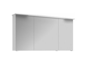 4251581535085 - Lomadox - Badezimmer Spiegelschrank FES-4010-66 mit Korpus in weiß glänzend inkl led - b h t 142 72 27cm - weiß