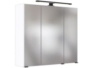 4251581535719 - Lomadox - led- Spiegelschrank 70 cm MANLY-03 weiß b h t 70 64 20 cm - weiß 4251581535719 - Lomadox - led- Spiegelschrank 70 cm MANLY-03 weiß b h t 70 64 20 cm - weiß