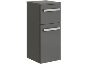 4251581535917 - Lomadox - Badezimmer Unterschrank FES-4005-66 Hängeschrank in Hochglanz Lack Steingrau - b h t 30 73 33cm - grau