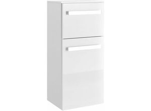 4251581535948 - Lomadox - Badezimmer Wandschrank FES-4005-66 in Hochglanz Lack Polarweiß hängend - b h t 30 73 33cm - weiß