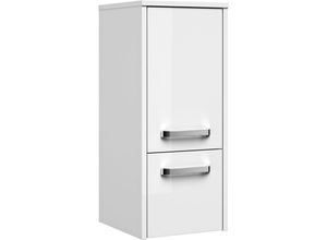 4251581540072 - Lomadox - Badezimmer-Seitenschrank FES-3050-66 Front und Korpus in Hochglanz weiß - b h t 30 72 33cm - weiß