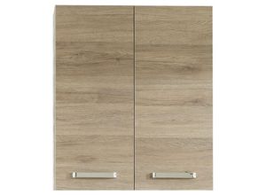 4251581540218 - Lomadox - Badezimmer Hängeschrank OSTENDE-66 in Sanremo Eiche Terra quer Nb - b h t 60 70 20cm