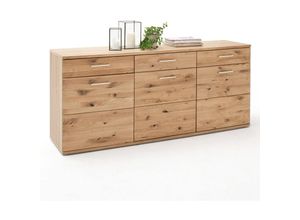 4251581540539 - Lomadox - Sideboard SAMARA-05 Ess- und Wohnzimmer Anrichte aus Asteiche Bianco massiv - b h t 180 78 44cm - braun