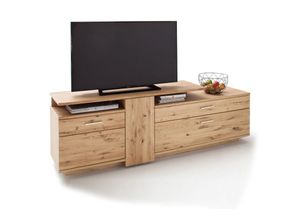 4251581540553 - TV-Lowboard SAMARA-05 Fernsehschrank aus Asteiche Bianco massiv - b h t 210 67 46cm - braun