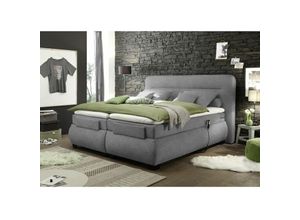 4251581544131 - Boxspringbett 180x200 cm elektrisch verstellbar EDIRNE-09 in Uran 05 denim - blau