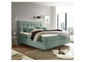 4251581545022 - Lomadox - Boxspringbett 180x200 cm MALIBU-09 in Trinity 21 mint - grün 4251581545022 - Lomadox - Boxspringbett 180x200 cm MALIBU-09 in Trinity 21 mint - grün
