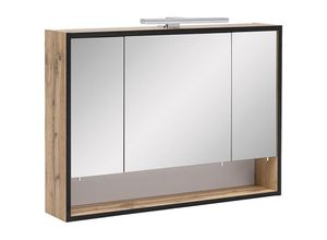 4251581548542 - Lomadox - Badezimmer Spiegelschrank MARLOW-04 in Eiche-Landhaus b h t ca 80 656 16cm