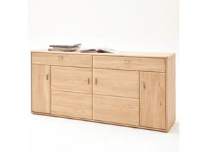 4251581548870 - Lomadox - Sideboard TIJUANA-05 Esszimmer Schrank aus massiver Eiche Bianco - b h t 184 89 45cm - braun