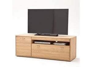 4251581549020 - Lomadox - TV-Lowboard TIJUANA-05 Fernsehschrank aus massiver Eiche Bianco - b h t 149 56 52cm - braun