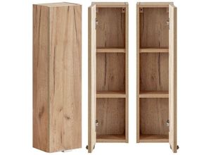 4251581554116 - Badezimmer Hängeschrank TOSKANA-56 in Wotaneiche Nb B H T ca 20 75 16cm - braun