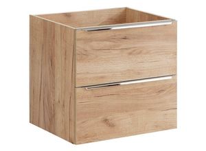 4251581554185 - Lomadox - Waschtischunterschrank 60cm TOSKANA-56 in Wotaneiche Nb b h t ca 60 57 46cm - braun