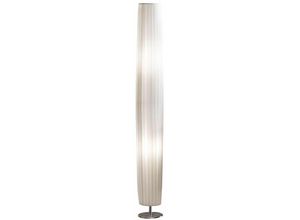 4251581572806 - Lomadox - Stehlampe rund weiß Plisseé Lampenschirm - b t h 15 15 120cm - weiß