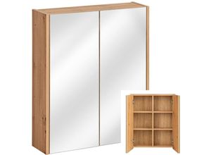 4251581584243 - Lomadox - Badezimmer Spiegelschrank 60 cm Artisan Eiche Nb 2 Softclose-Türen b h t 60 72 16 cm