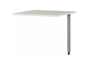 4251581592880 - Lomadox - Schreibtisch Eckverbindung höhenverstellbar PRATO-01 in grau b h t ca 80 80 80 cm - grau