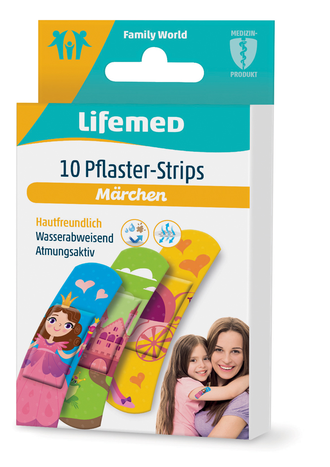 4251594200024 - Lifemed Kinder-Pflaster-Strips Märchen 10er