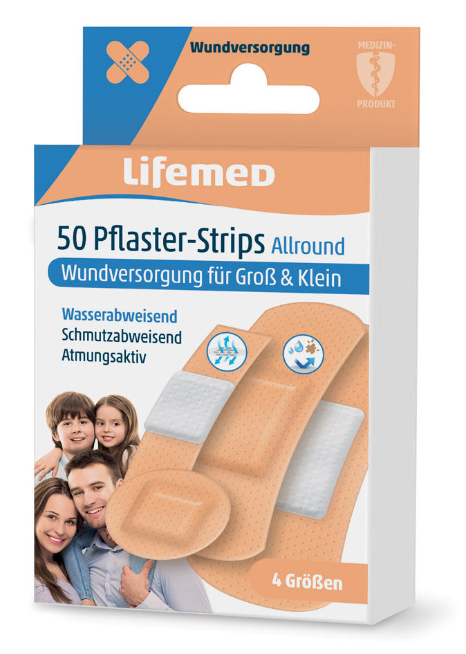 4251594200741 - Lifemed Pflaster-Strips Allround hautfarben 50er