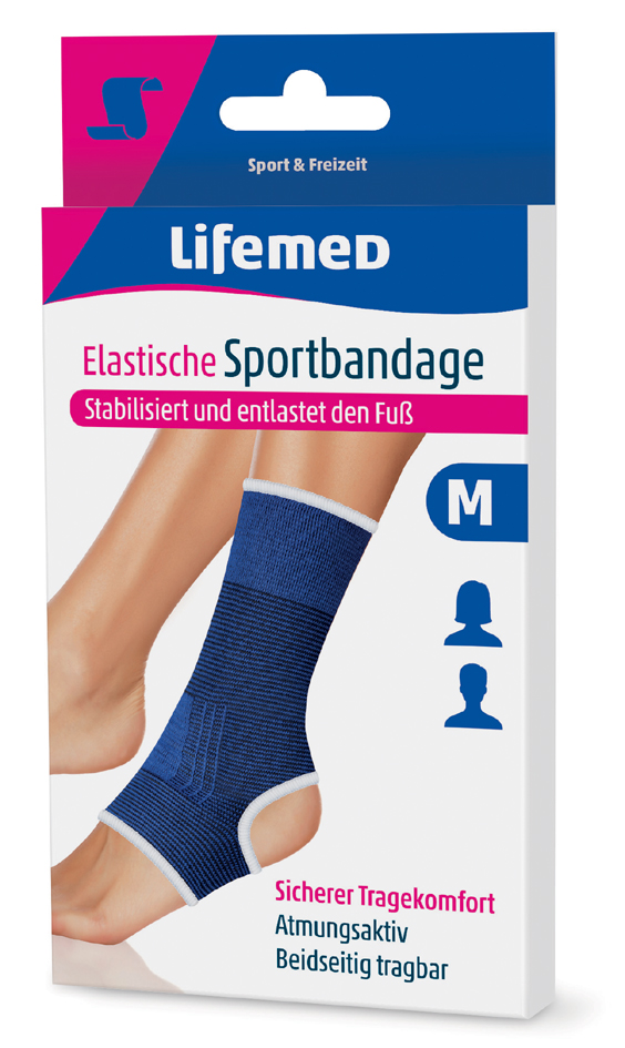 4251594201007 - Lifemed Sportbandage Fußgelenkschutz Größe S